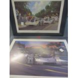 Two signed Formula One limited edition prints signed Nicholas Watts '1989 Return of the Silver