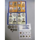 A group of Chinese and Asian silver, bronze and base metal coinage to include a Pei yang 1 dollar