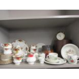 A Royal Albert Old Country Roses complete tea set, six setting, together with Wedgwood Peter