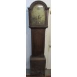 An early 19th century mahogany 8 day longcase clock reputedly made by George Stephenson. The clock