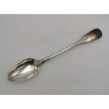 A George III silver basting spoon by William Eley & William Fearn, London 1817, in the fiddle,