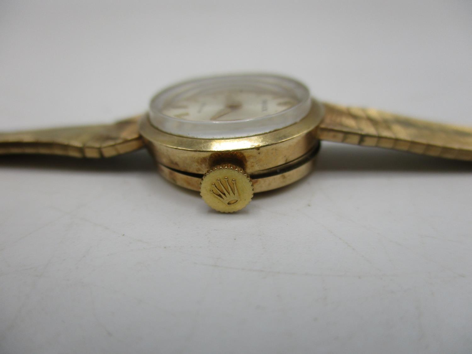 A Rolex Precision 9ct gold ladies manual wind wristwatch circa 1960s. The case back hallmarked 375 - Image 3 of 7