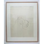 Jeffrey Bruce Camp ((1923-2020) British Study of a nude, 1988, charcoal on paper, signed CAMP, the