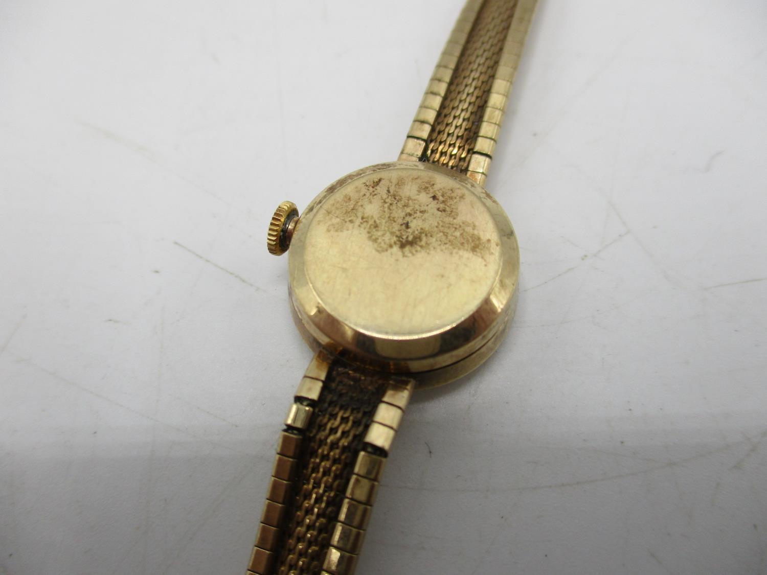 A Rolex Precision 9ct gold ladies manual wind wristwatch circa 1960s. The case back hallmarked 375 - Image 4 of 7