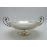 A George V silver round tazza by The Goldsmiths and Silversmiths Co Ltd, London 1933, designed