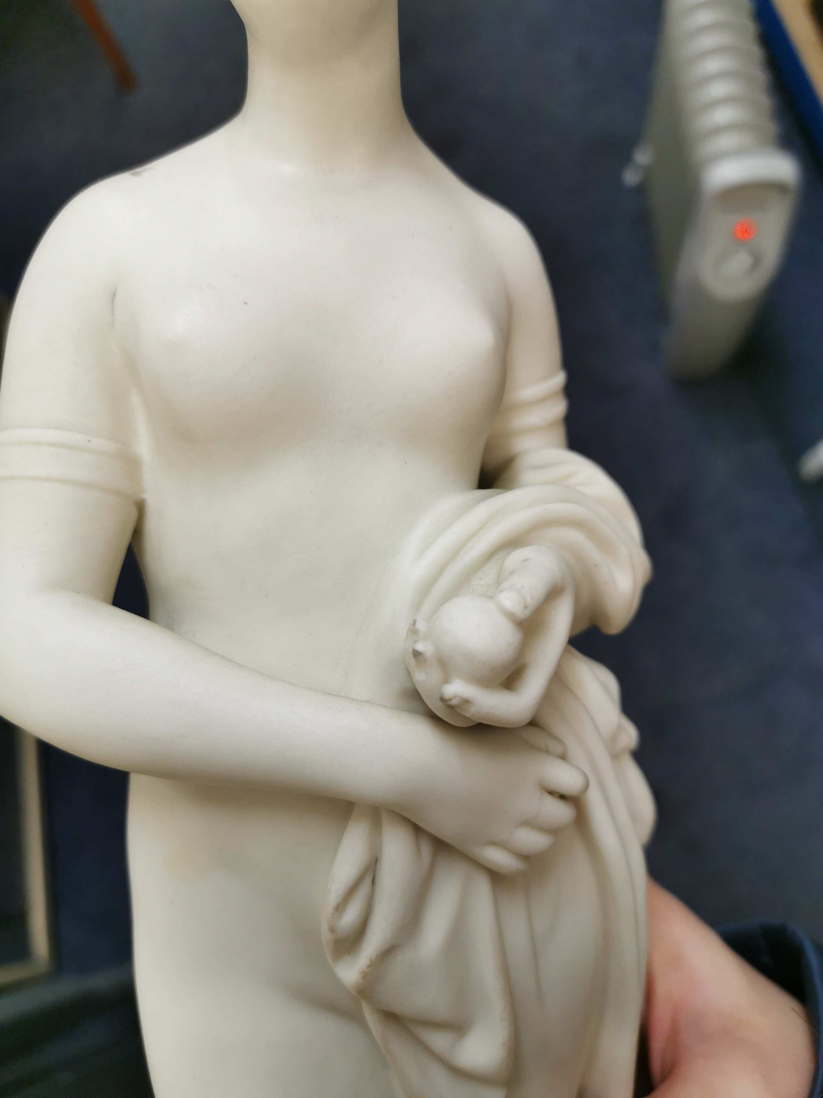 A Copeland parian ware allegorical figure 'Art Union of Great Britain', the circular stepped base - Image 10 of 11