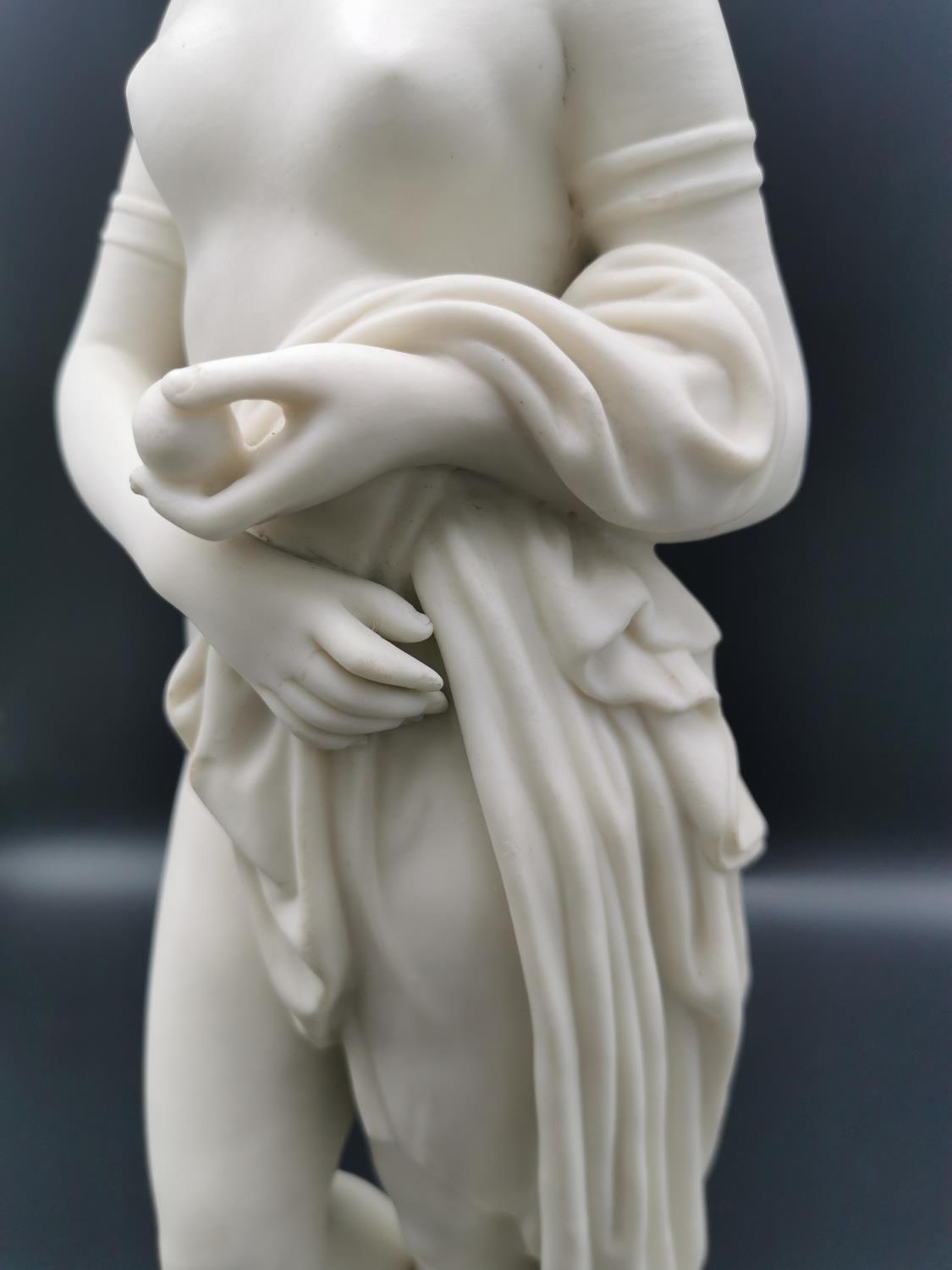 A Copeland parian ware allegorical figure 'Art Union of Great Britain', the circular stepped base - Image 6 of 11