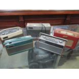 A group of five vintage Roberts radios