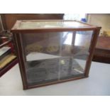 A vintage shops display cabinet for Joseph Samuel & Sons, five Havana cigars, with Perspex doors and