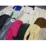 A quantity of ladies blouses in various styles, colours and sizes to include Patsy Sedden, Jaeger,