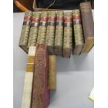 Antiquarian books to include seven Volumes of leather bound Gibbon's Roman Empire 1877 by Edward