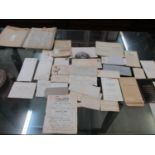 A quantity of 19th century and later ephemera relating to a local family to include mortgage