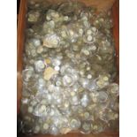 A large quantity of watch glass of various sizes Location: G