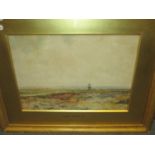 Claude Hayes (1852-1922) RI, watercolour landscape scene, signed lower left, set in gilt frame 25