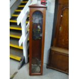 A mahogany Synchronome master clock case, movement, dial and pendulum, 130cm high Location: FSR