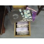 A box of Motown singles records Location: RWB