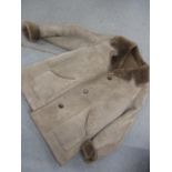 A Nurseys gents brown sheepskin coat 42" chest Location: RAIL