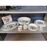 A small collection of Portmeirion Botanic Gardens porcelain dinner ware, comprising three large