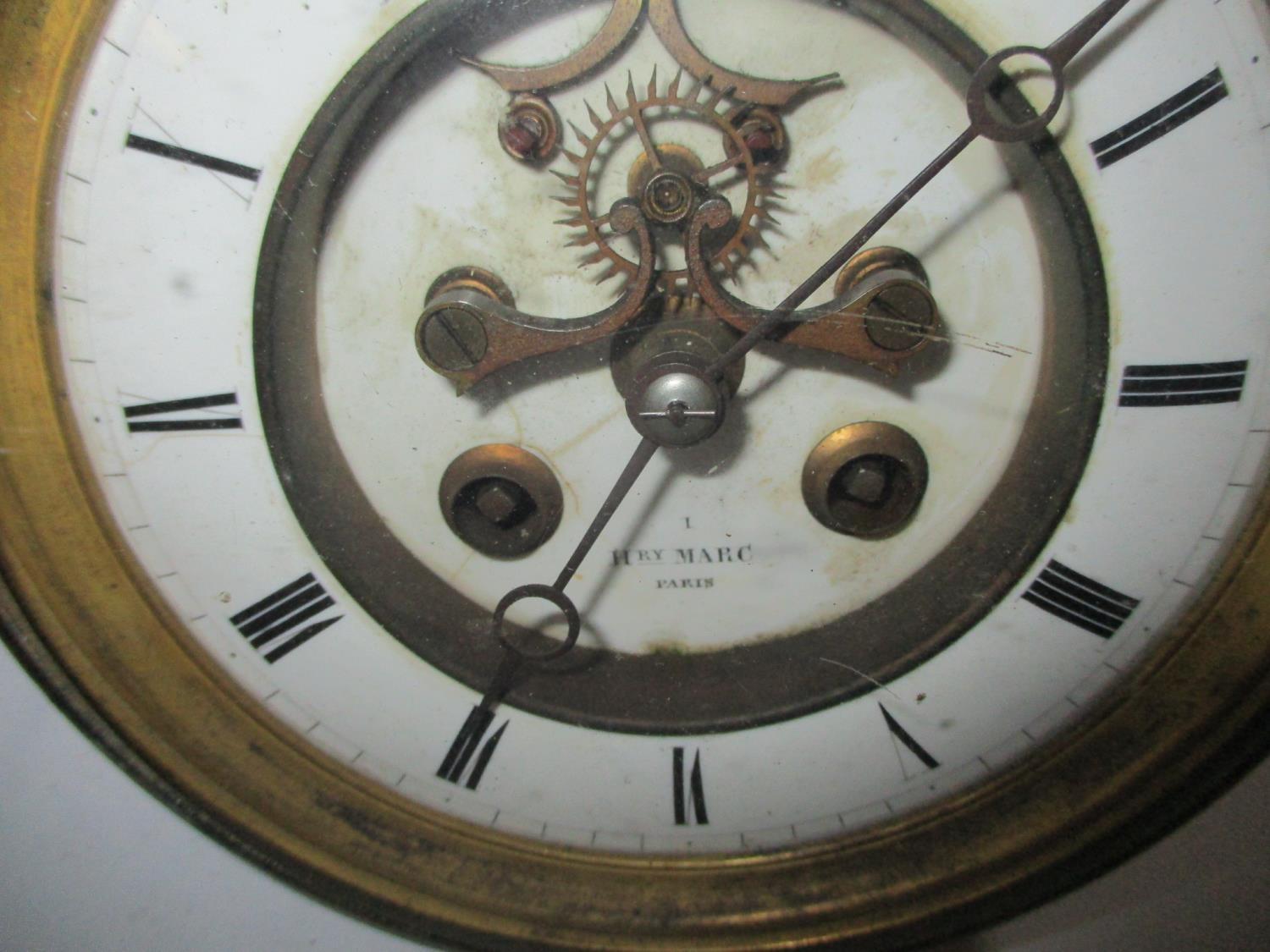 Five 19th/20th century clock movement to include a Henry Marc, Purvis and Bishop, L. Vanderheyden, - Image 5 of 6