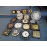 A quantity of mantle and wall clocks to include Metamec, Dedette, Smiths and others