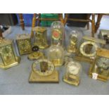 A quantity of 20th century Anniversary clocks to include a ball clockette
