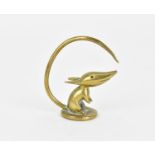 Karl Hagenauer (1898-1956) Austrian, an Art Deco brass model of a stylised mouse, designed by Walter