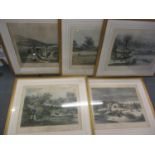 Five game shooting related prints, originally painted by Turner, plates 1, 2, 4, 5 and 6 Location:
