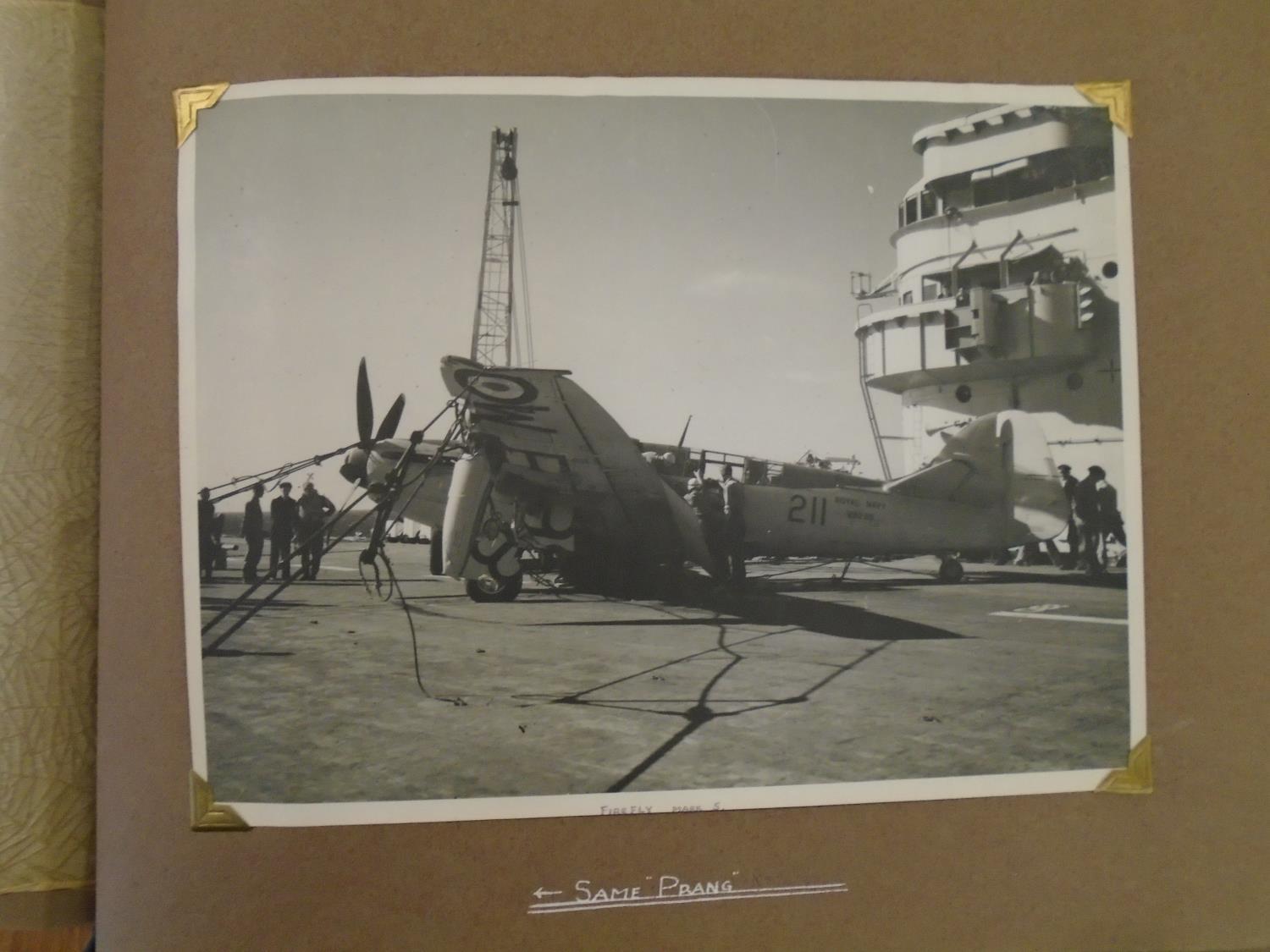 An interesting photograph album detailing a 'Spring Cruise' on board HMS Glory, an aircraft carrier, - Bild 10 aus 16