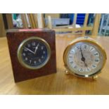 An eight-day aircraft clock circa 1940 Mk II C Ref No. 6A/1104 mounted in a wooden case, along