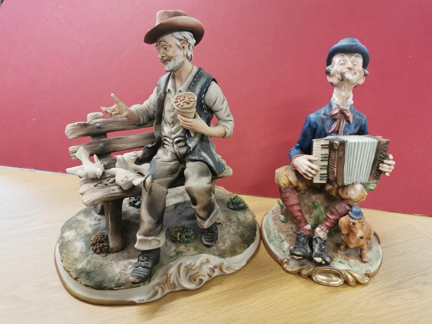 A collection of Italian porcelain figures to include some Capodimonte examples, a model of a shoe - Bild 4 aus 6