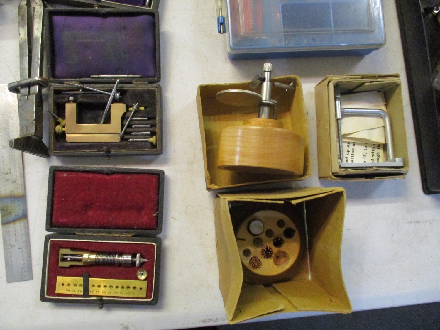 A quantity of clock and watch maker's tools Location: 2.5 - Image 4 of 8