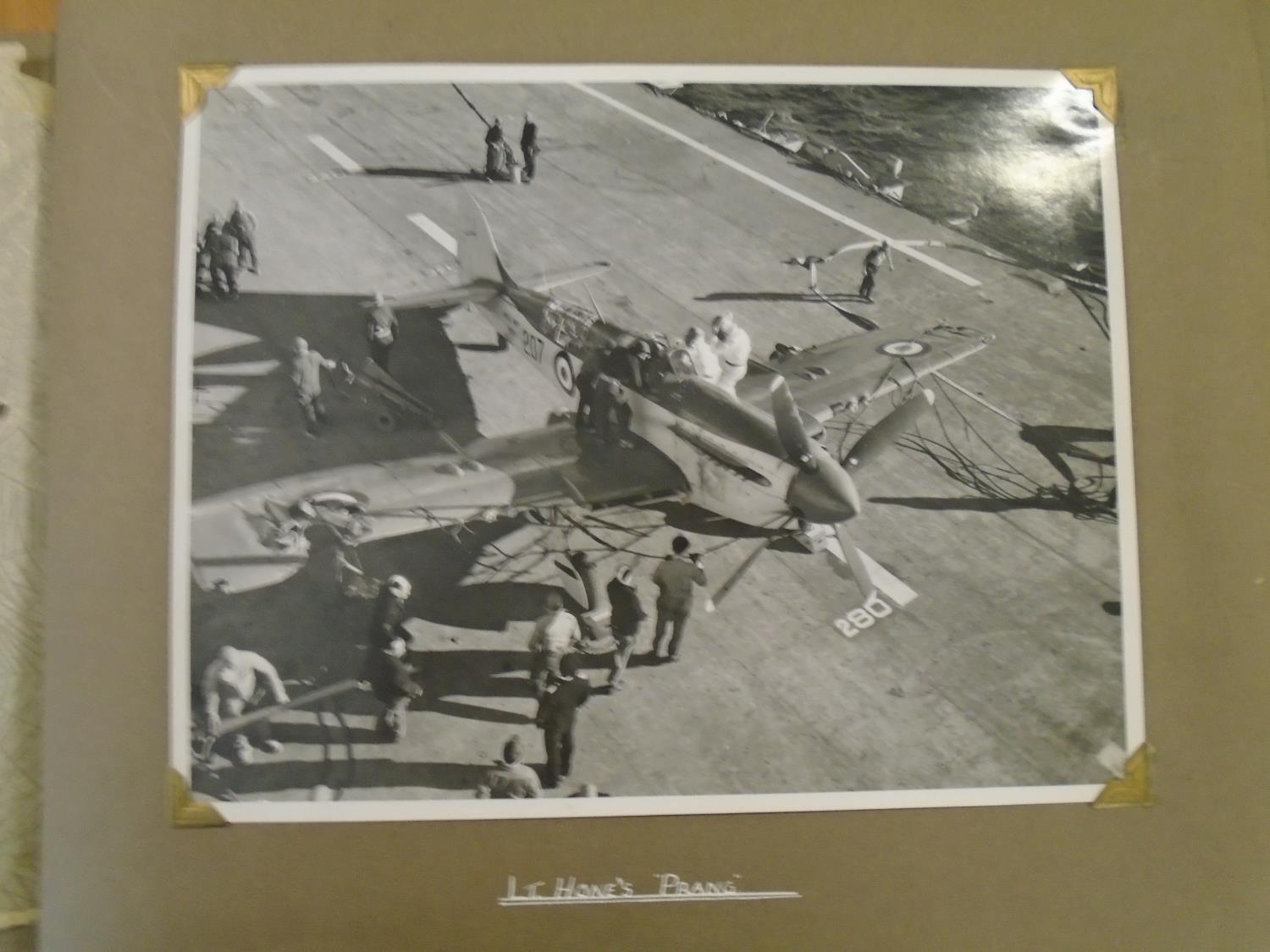 An interesting photograph album detailing a 'Spring Cruise' on board HMS Glory, an aircraft carrier, - Bild 12 aus 16