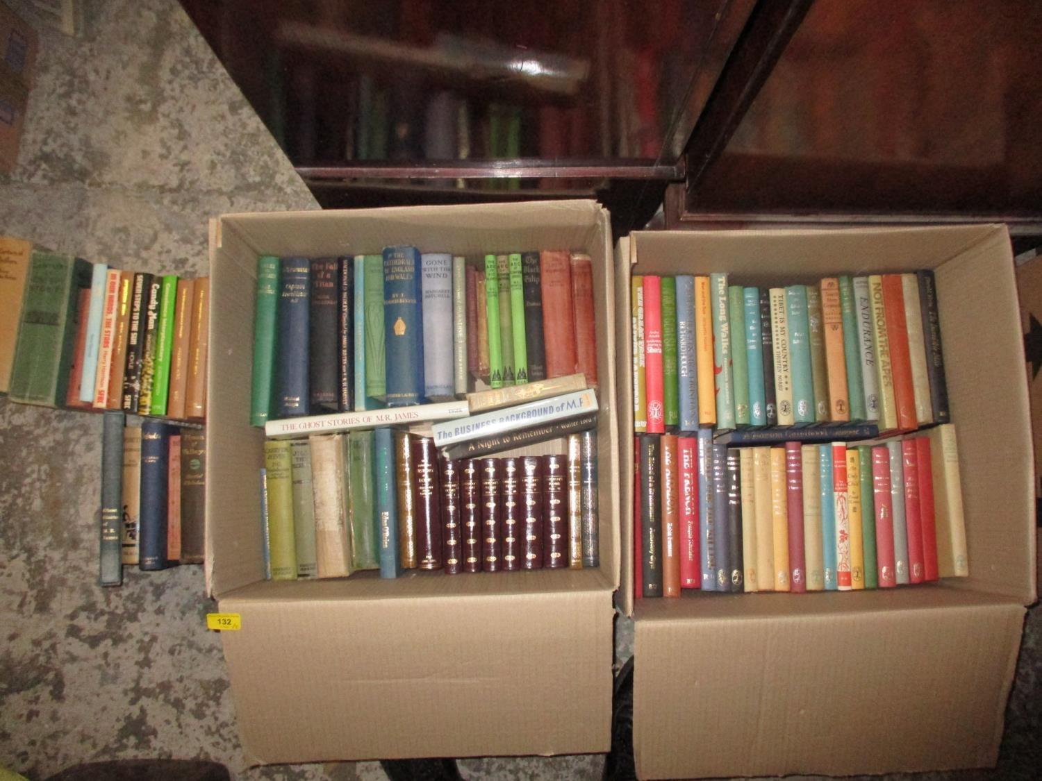 Books - A collection of hardback books, mainly published by Readers Union, in two boxes Location: G