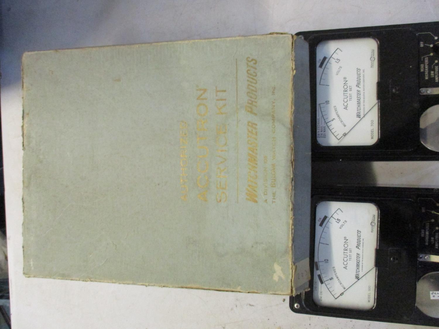 Three vintage Accutron test sets, one with original box Location: 10:3 - Image 3 of 3