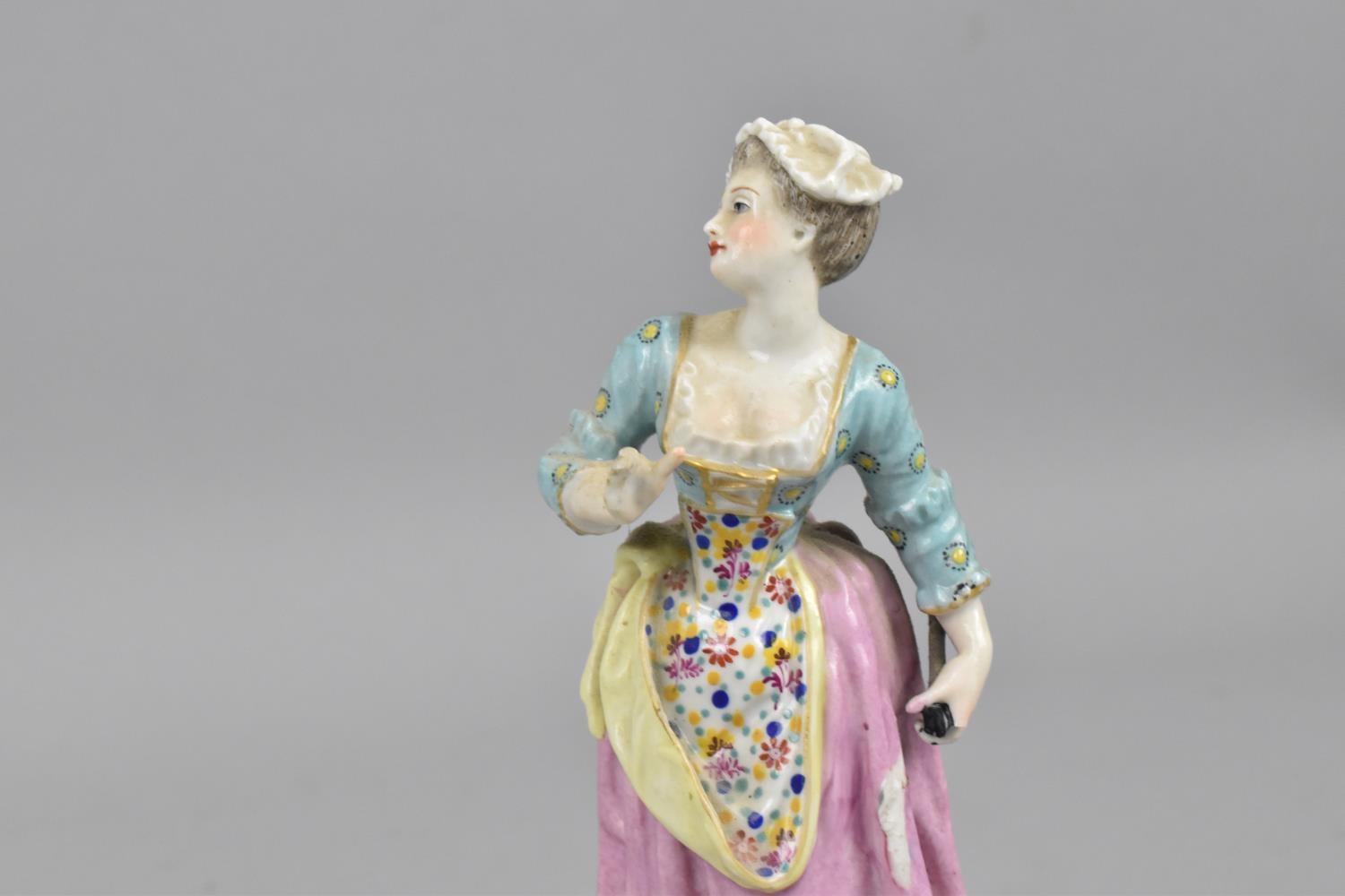 Two early 19th century Royal Crown Derby figures, one modelled as an allegorical figure with crown - Image 4 of 5