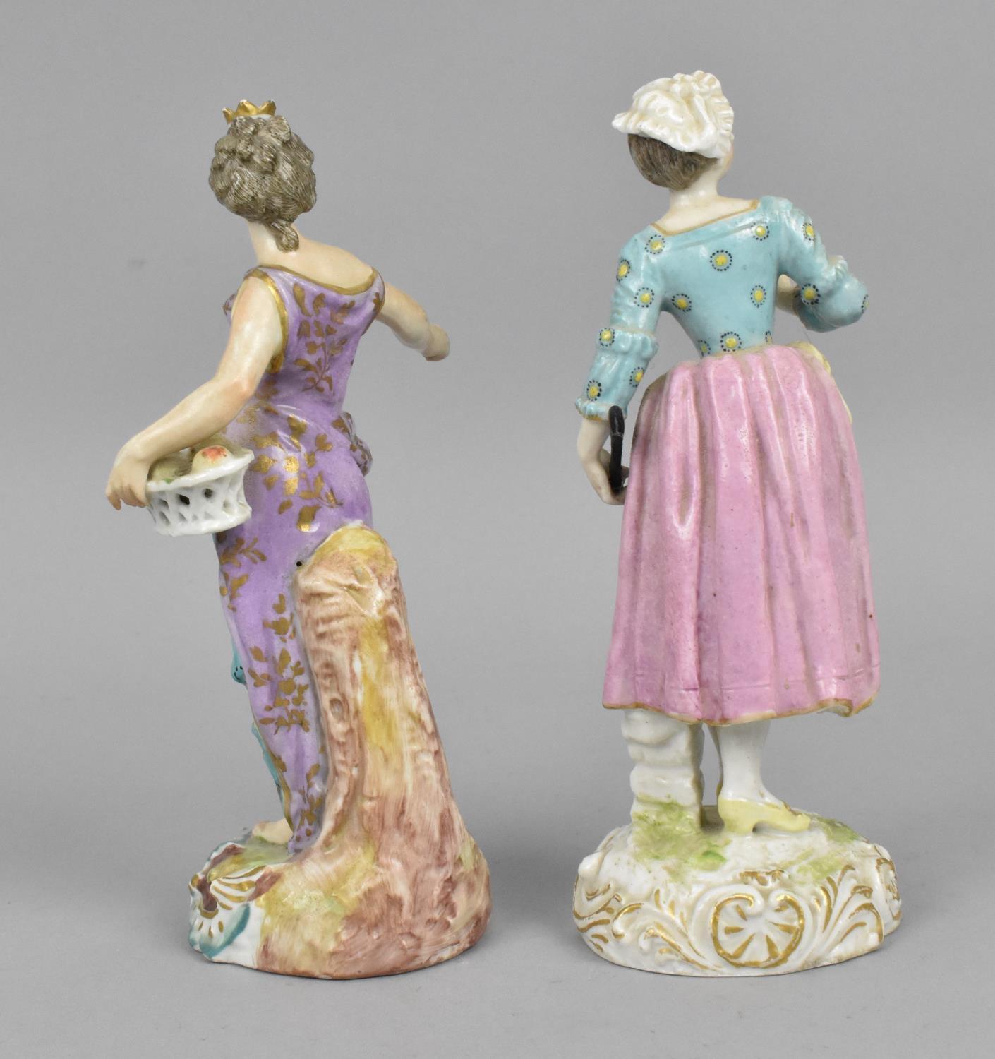Two early 19th century Royal Crown Derby figures, one modelled as an allegorical figure with crown - Image 2 of 5