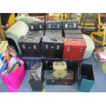 Twelve vintage 12" vinyl cases and three 7" single cases Location: Centre