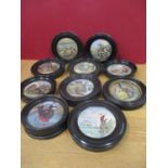 Ten pot lids to include Pratware, The Room in which Shakespeare was born 1664, 'Is You My Boy' and