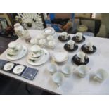 A mixed lot of 20th century part tea sets to include Meakin Location: 9:4