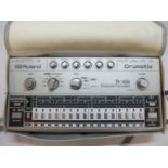 A vintage Roland Drumatix TR-606 analogue drum machine, no cables, with travel case Location: