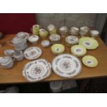 Teaware to include a Coalport Ming Rose pattern set, a Duchess set and a mid 20th century Japanese