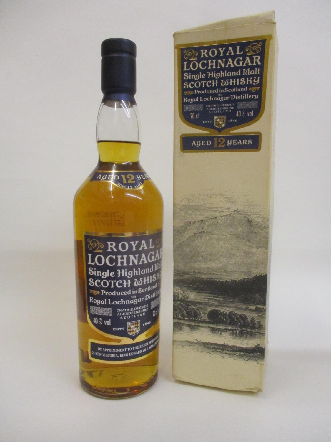 One bottle of Royal Lochnagar single highland malt Whisky, 70cl