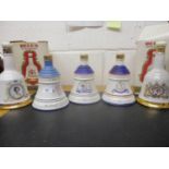 Five Bells Whisky decanters celebrating The Queen Mother's 90th Birthday, The Queen's 60th