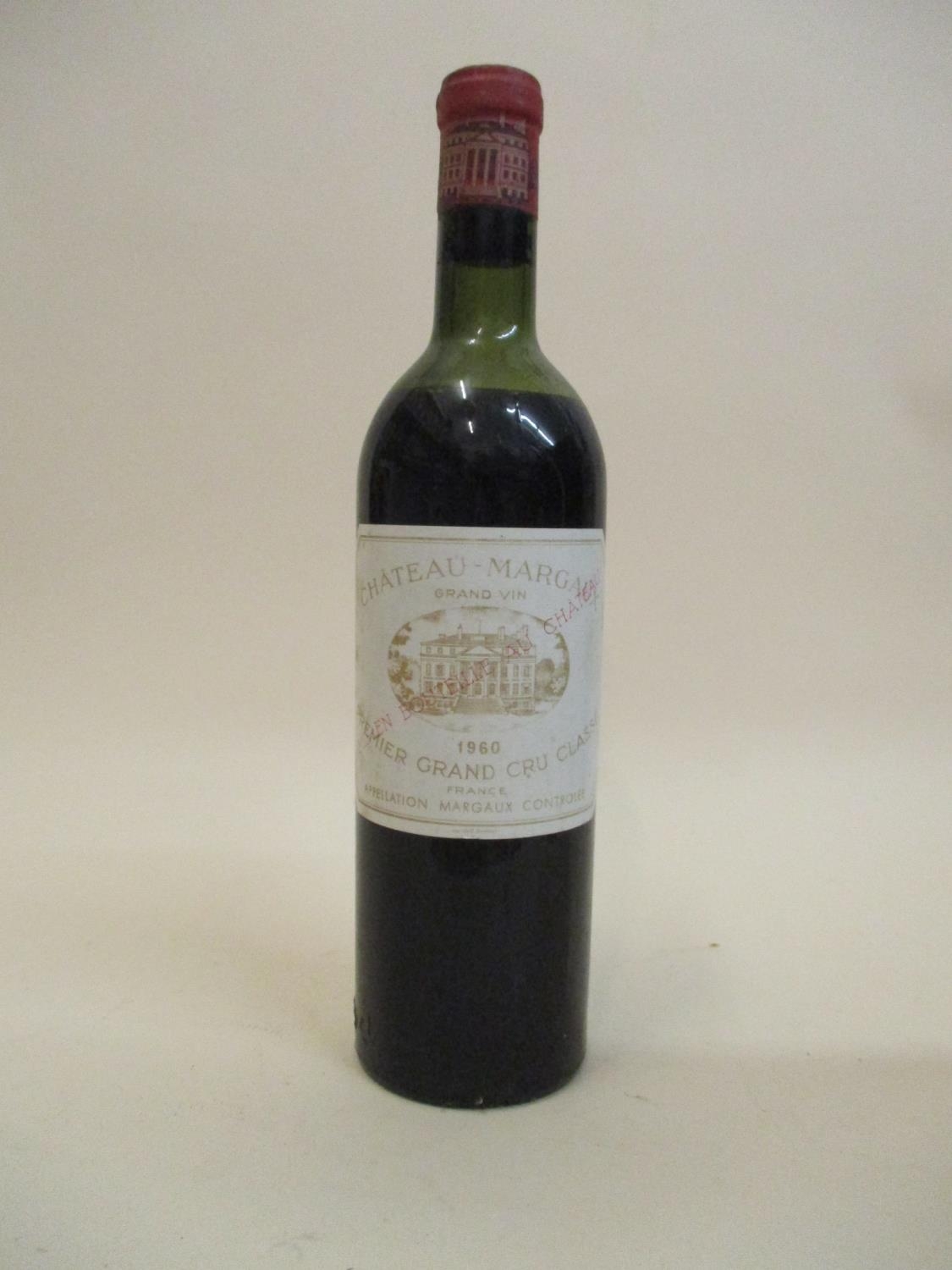 One bottle of Chateau-Margaux Premier Grand Cru Class 1960