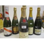 Six bottles of Champagne to include Moet & Chandon and Cordon Rouge