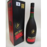 A bottle of Remy Martin Champagne Cognac, l litre, boxed