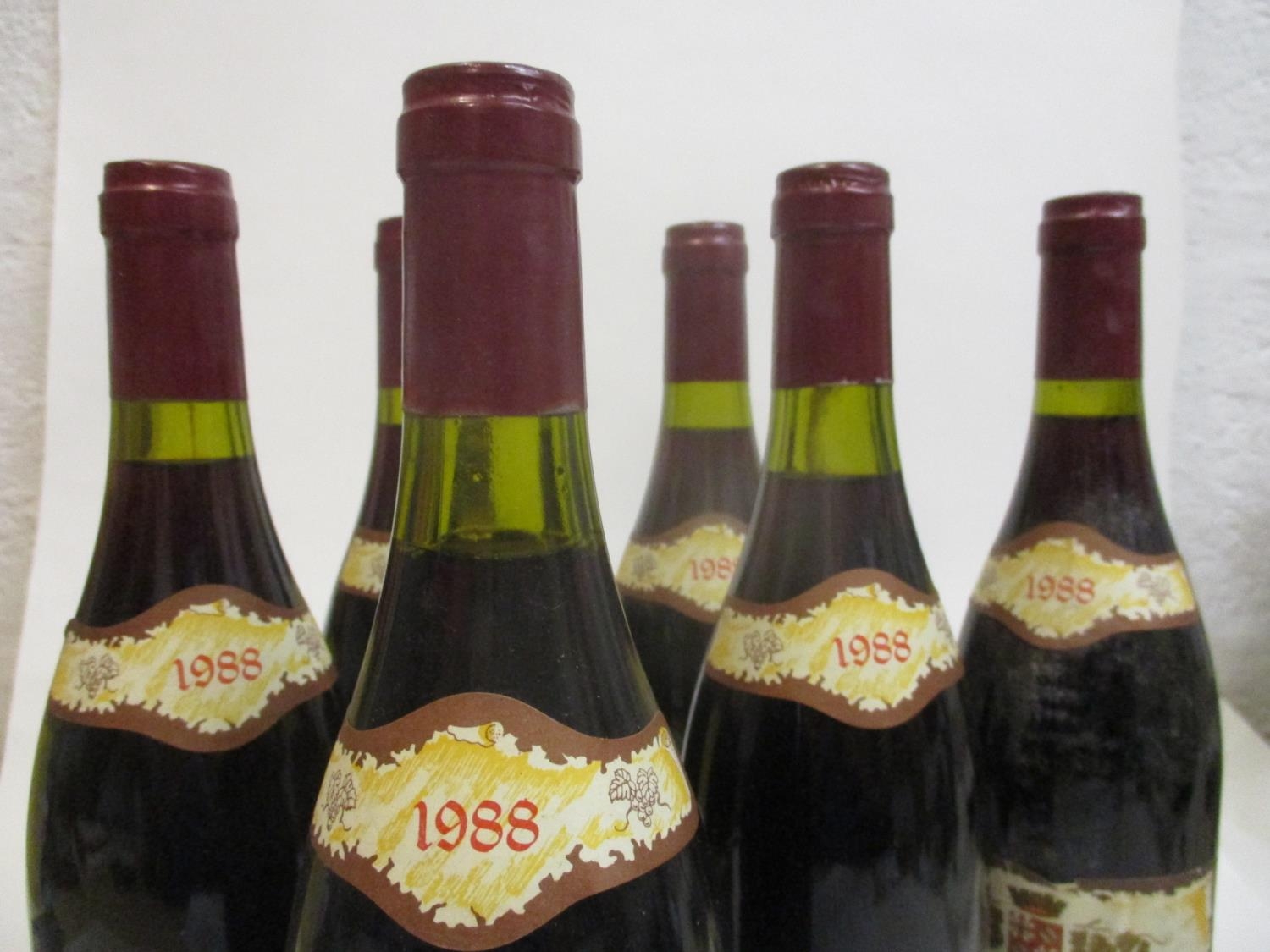 Six bottles of Volnay Santenots A.C 1988 - Jean Javillier - Image 2 of 2