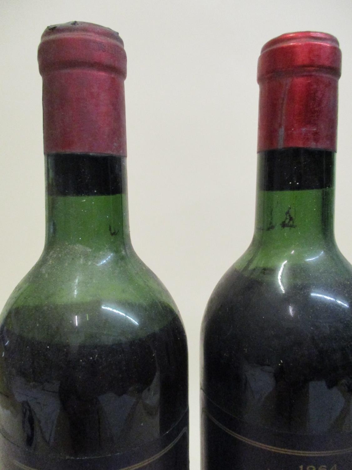 Two bottles of Chateau Palmer 1964 Margaux Medoc Location: L.4 - Image 2 of 2