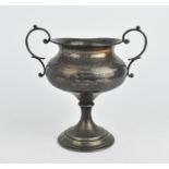 An early 20th century American silver twin handled trophy cup by Black, Starr and Frost, with