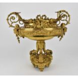 A 19th century fine cast ormolu tazza in the Louis XVI style, possibly for display at one of the